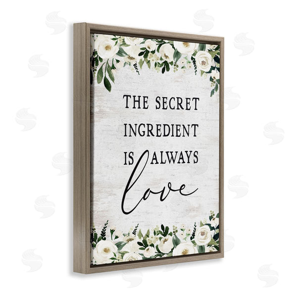 Stupell Industries Lettered And Lined | Secret Ingredient Love Wall Art