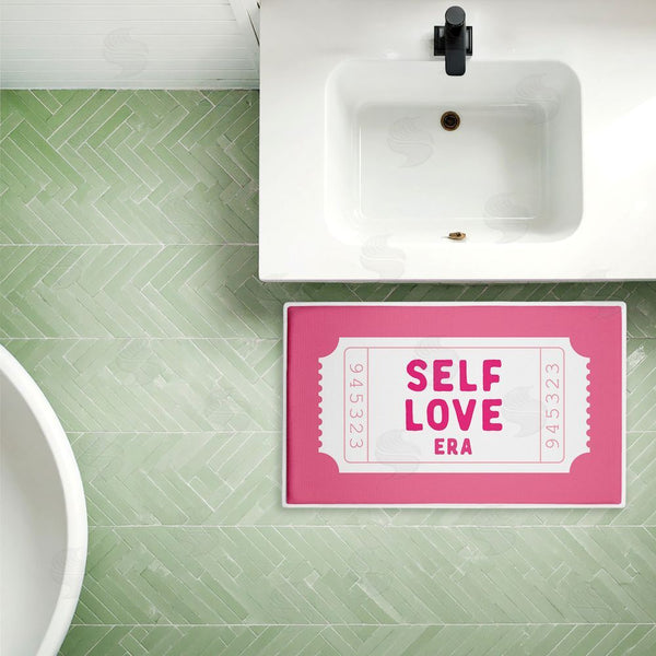 Stupell Industries Lettered And Lined | Self Love Era Ticket Plush Bath Mat