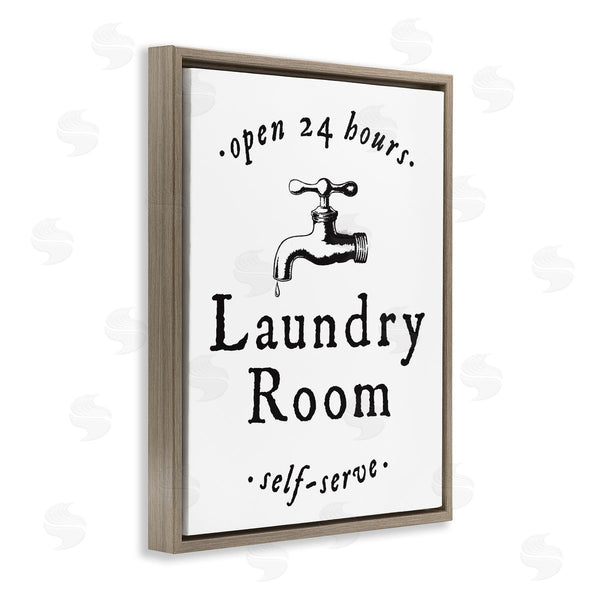 Stupell Industries Lettered And Lined | Self Serve Laundry