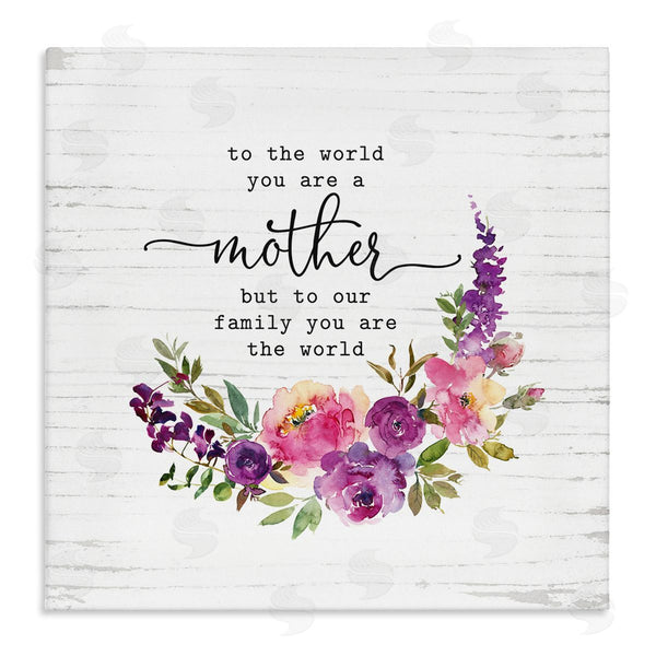 stupell industries Lettered and Lined | Sentimental Mother's Day Flower Quote Watercolor Detail Wall Art