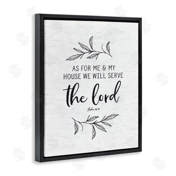 Stupell Industries Lettered And Lined | Serve The Lord Spiritual Scripture Rustic Botanicals Wall Art