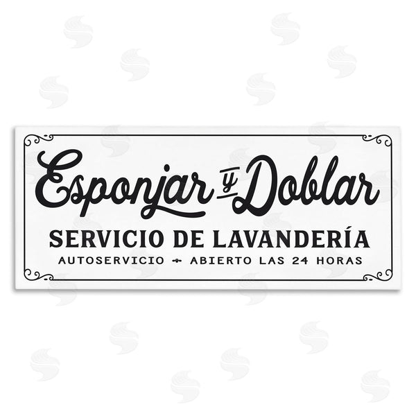 stupell industries Lettered and Lined | Servicio De Lavandería Wall Art