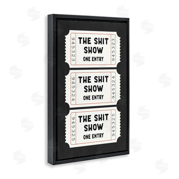 Stupell Industries Lettered And Lined | Sh*t Show Bathroom Tickets