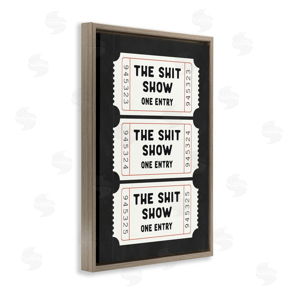 Stupell Industries Lettered And Lined | Sh*t Show Bathroom Tickets
