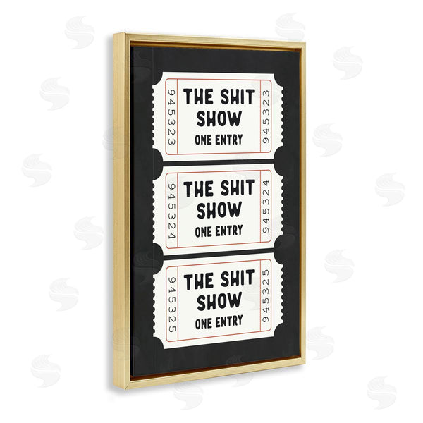 Stupell Industries Lettered And Lined | Sh*t Show Bathroom Tickets