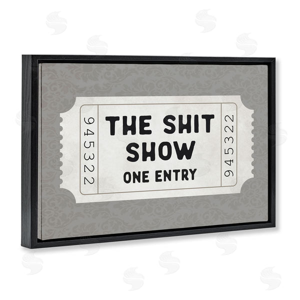 Stupell Industries Lettered And Lined | Sh*t Show Entry Ticket