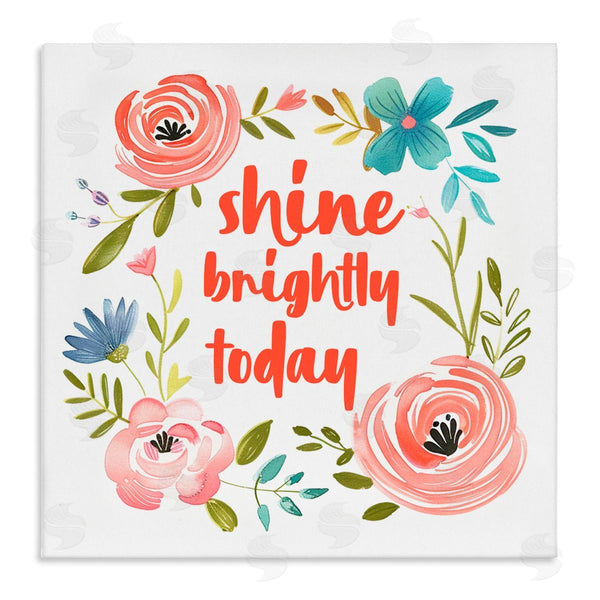 stupell industries Lettered and Lined | Shine Brightly Today