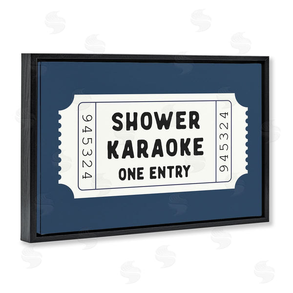 Stupell Industries Lettered And Lined | Shower Karaoke Bathroom Humor