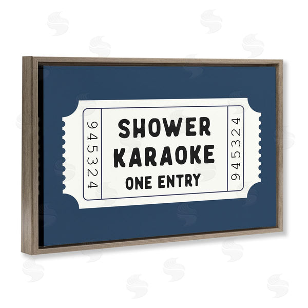 Stupell Industries Lettered And Lined | Shower Karaoke Bathroom Humor