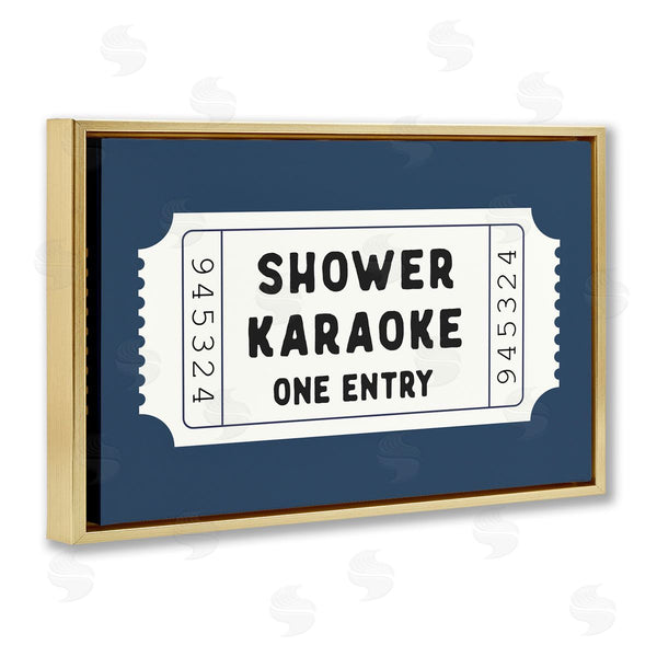 Stupell Industries Lettered And Lined | Shower Karaoke Bathroom Humor