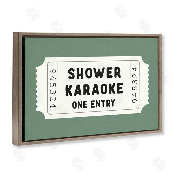 Stupell Industries Lettered And Lined | Shower Karaoke Voucher