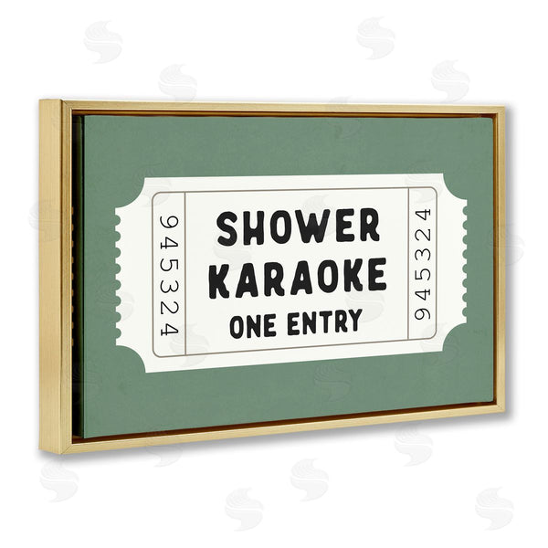 Stupell Industries Lettered And Lined | Shower Karaoke Voucher