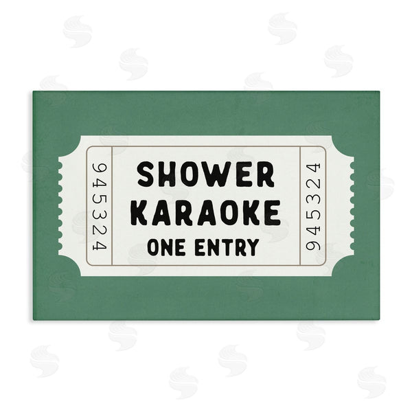 stupell industries Lettered and Lined | Shower Karaoke Voucher