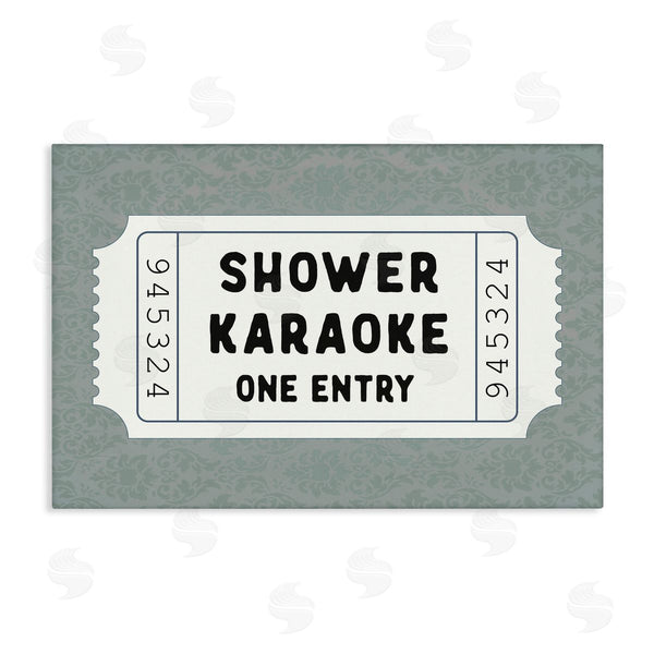 stupell industries Lettered and Lined | Shower Singing Ticket Stub
