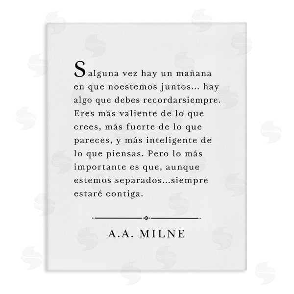 stupell industries Lettered and Lined | Siempre Contigo - A.A. Milne Wall Art