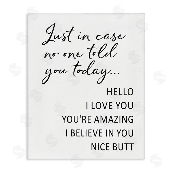 stupell industries Lettered and Lined | Silly Flattery Nice Butt Saying Casual Humor Wall Art