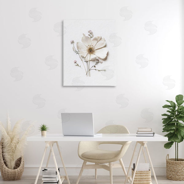 Stupell Industries Lettered And Lined | Simple Pressed Cottage Flower Wall Art