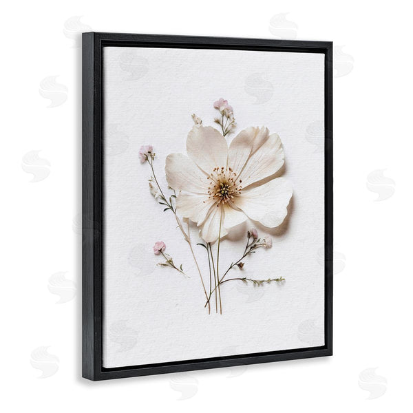 Stupell Industries Lettered And Lined | Simple Pressed Cottage Flower Wall Art