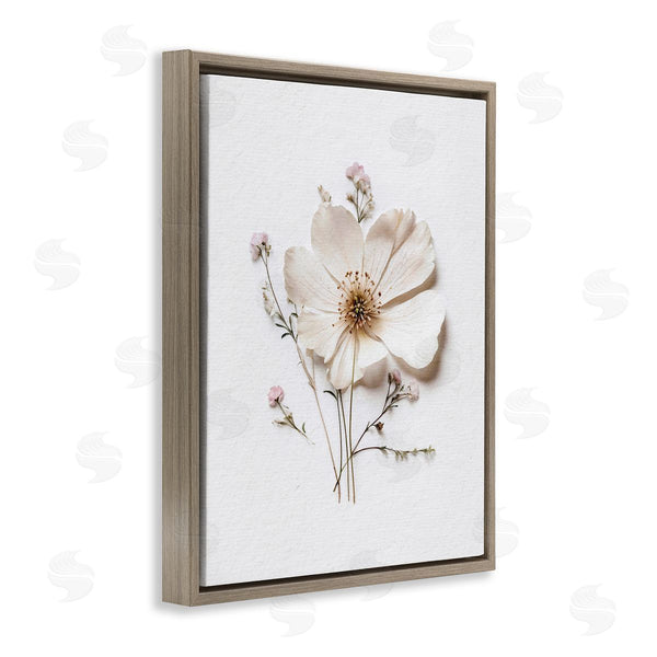 Stupell Industries Lettered And Lined | Simple Pressed Cottage Flower Wall Art