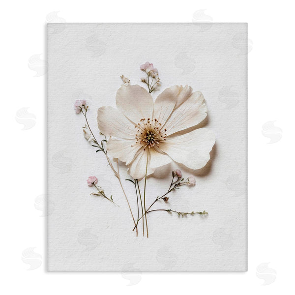 stupell industries Lettered and Lined | Simple Pressed Cottage Flower Wall Art