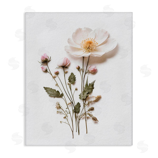 stupell industries Lettered and Lined | Simple Pressed Flowers Wall Art