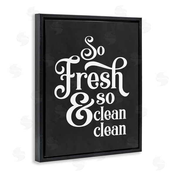 Stupell Industries Lettered And Lined | So Fresh & Clean Laundry Phrase