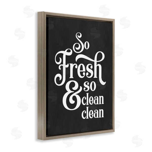 Stupell Industries Lettered And Lined | So Fresh & Clean Laundry Phrase