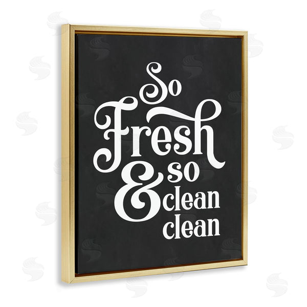 Stupell Industries Lettered And Lined | So Fresh & Clean Laundry Phrase