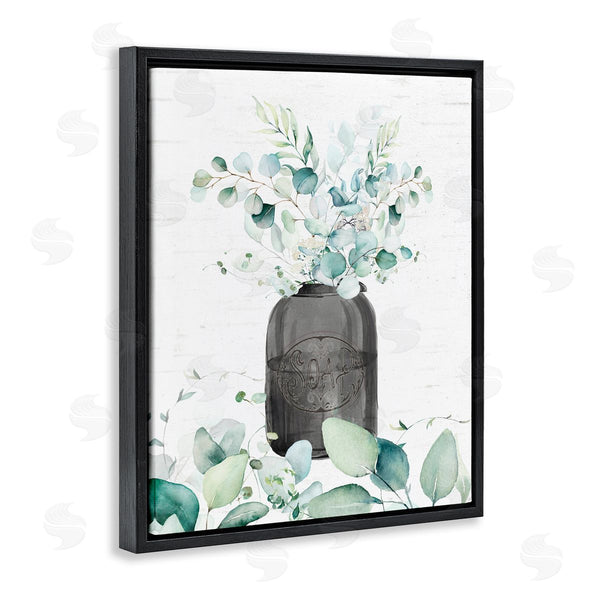 Stupell Industries Lettered And Lined | Soap Jar & Eucalyptus Wall Art