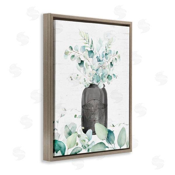 Stupell Industries Lettered And Lined | Soap Jar & Eucalyptus Wall Art