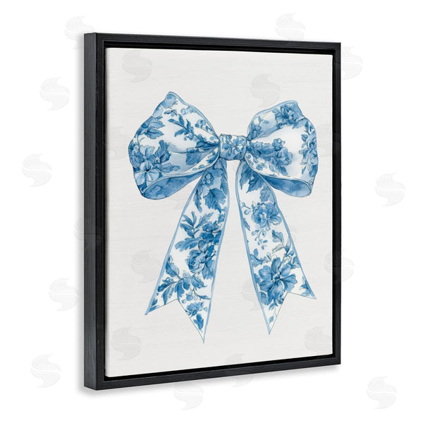 Stupell Industries Lettered And Lined | Soft Delicate Toile Bow Wall Art