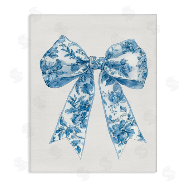 stupell industries Lettered and Lined | Soft Delicate Toile Bow Wall Art