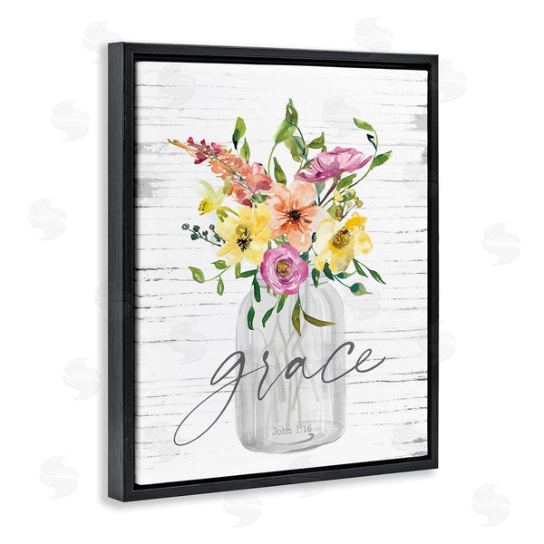 Stupell Industries Lettered And Lined | Spiritual Grace Bouquet