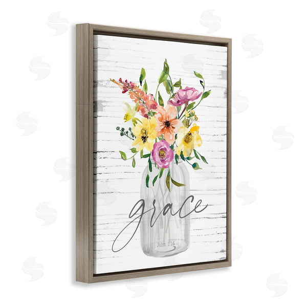 Stupell Industries Lettered And Lined | Spiritual Grace Bouquet