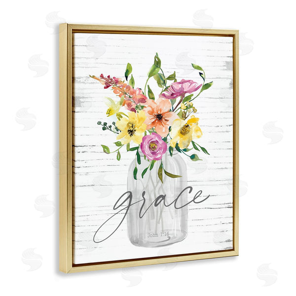 Stupell Industries Lettered And Lined | Spiritual Grace Bouquet