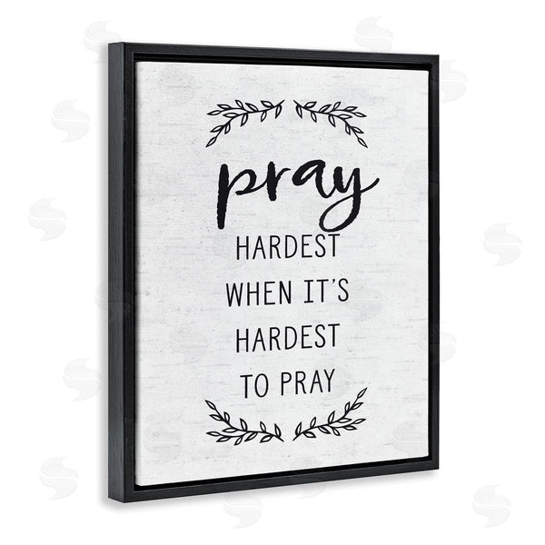 Stupell Industries Lettered And Lined | Spiritual Prayer Uplifting Religious Quote Rustic Botanicals Wall Art