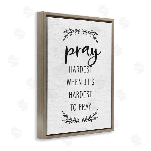 Stupell Industries Lettered And Lined | Spiritual Prayer Uplifting Religious Quote Rustic Botanicals Wall Art