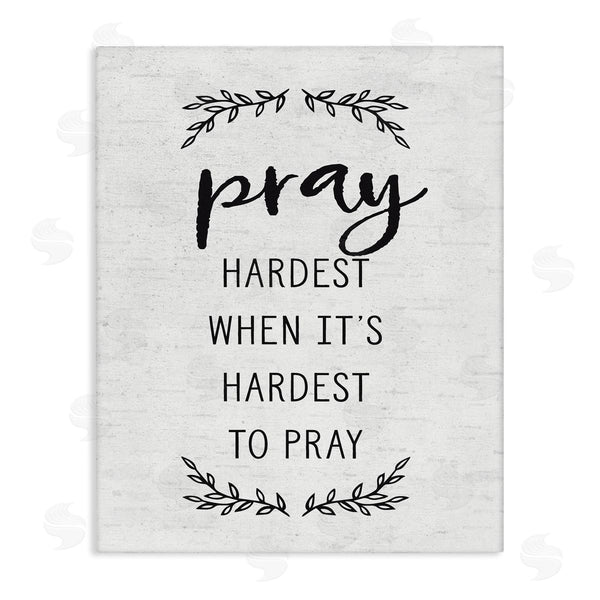 stupell industries Lettered and Lined | Spiritual Prayer Uplifting Religious Quote Rustic Botanicals Wall Art