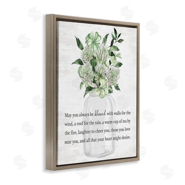 Stupell Industries Lettered And Lined | Spring Floral Blessing
