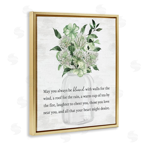 Stupell Industries Lettered And Lined | Spring Floral Blessing