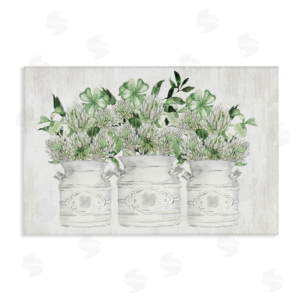 stupell industries Lettered and Lined | Spring Potted Clovers