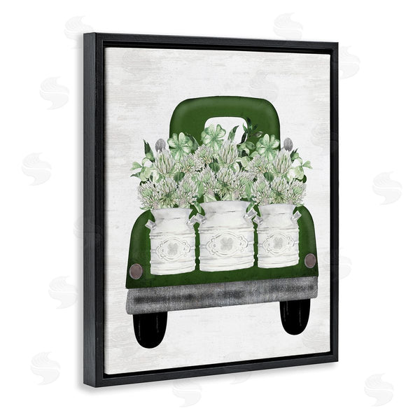 Stupell Industries Lettered And Lined | Spring Shamrock Assortments Truck