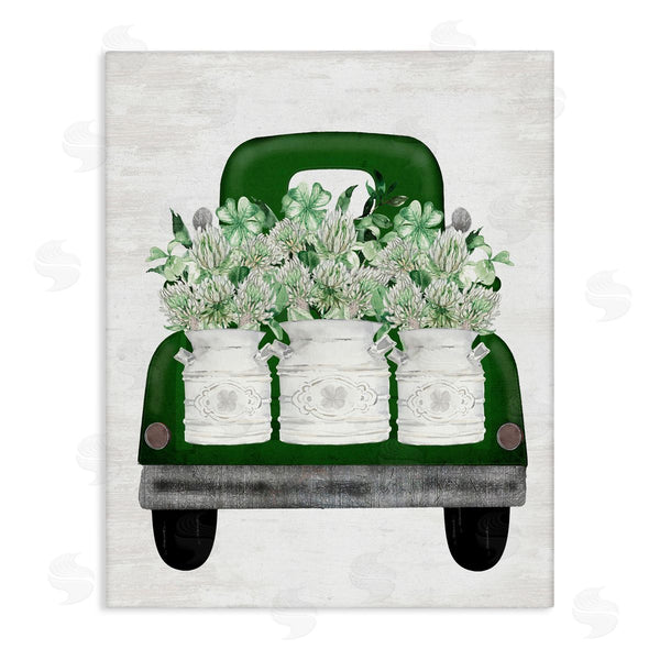stupell industries Lettered and Lined | Spring Shamrock Assortments Truck