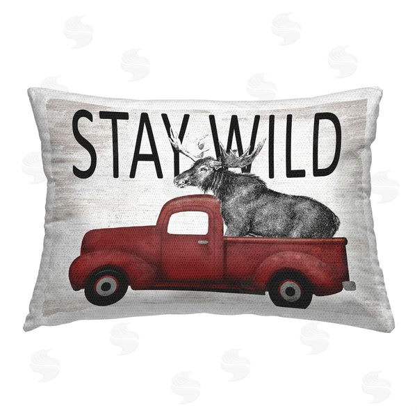Stupell Industries Lettered And Lined | Stay Wild Moose