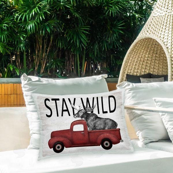 Stupell Industries Lettered And Lined | Stay Wild Moose