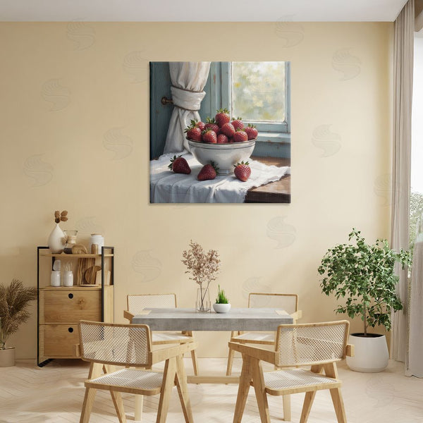 Stupell Industries Lettered And Lined | Strawberry Harvest In Window Wall Art