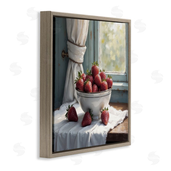Stupell Industries Lettered And Lined | Strawberry Harvest In Window Wall Art