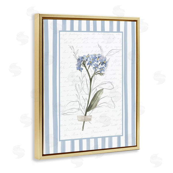 Stupell Industries Lettered And Lined | Striped Cottage Herb Sketch