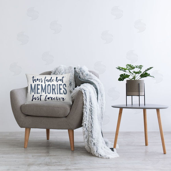 Stupell Industries Lettered And Lined | Summer Memories Last Forever Printed Throw Pillow