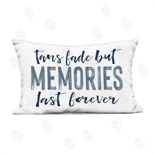 Stupell Industries Lettered And Lined | Summer Memories Last Forever Printed Throw Pillow